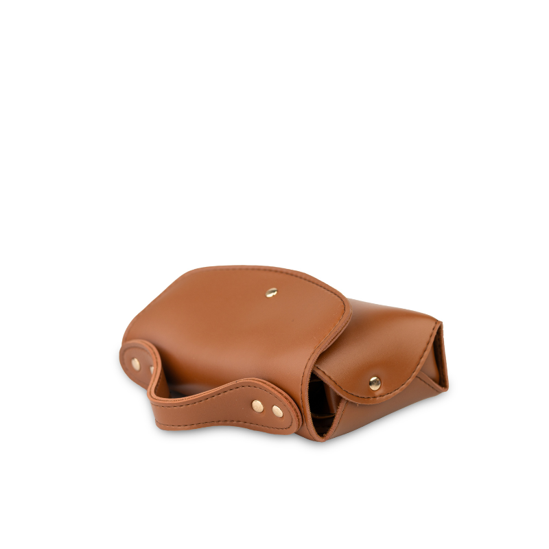 Tasha's Mini Messenger bag - Camel Brown